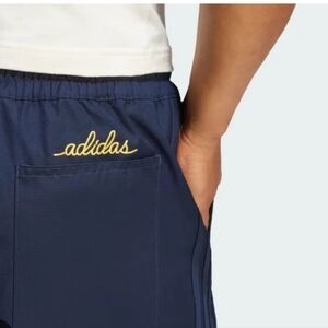 Adidas Nice Chino Pants Mens Size XS embroidered Casual Navy Blue